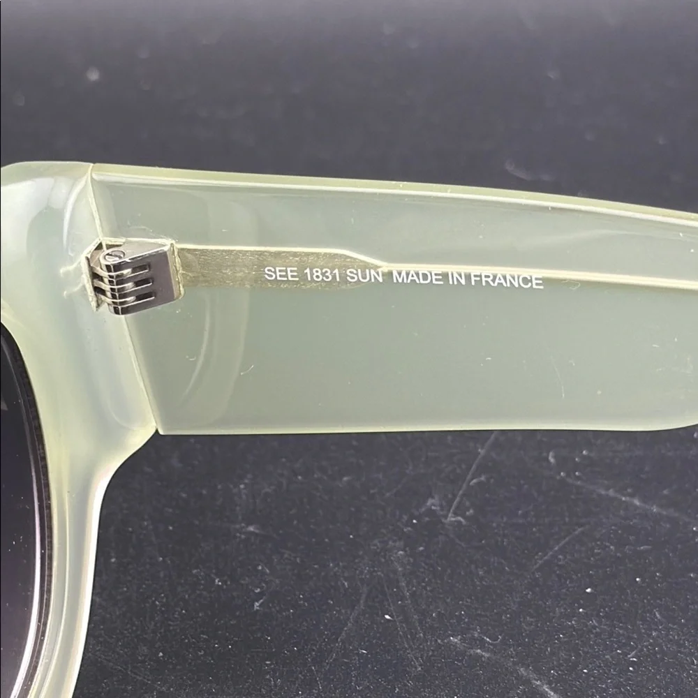 See Green Retro Cat-Eye Sunglasses